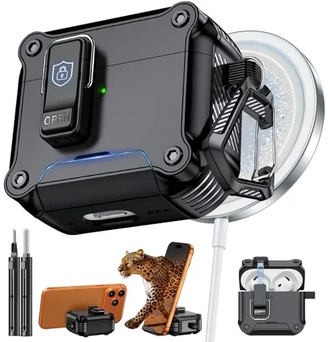AirPods 4/5 Case with Secure Lock